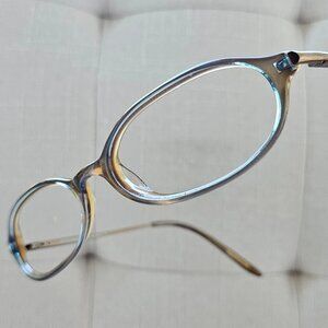 Vintage Anne Klein Women Glasses Frame Brown Tone Eye Wear Eyeglasses Frame